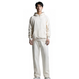 【Custom White Hooded Sweatshirt Set】|Hooded sweatshirt|Long sleeves with ribbed cuffs|Drawstring pants|Straight-cut silhouette|Ribbed ankle cuffs|Sweatshirt Set Specialty Store Z726 【Custom White Hooded Sweatshirt Set】|Hooded sweatshirt|Long sleeves with ribbed cuffs|Drawstring pants|Straight-cut silhouette|Ribbed ankle cuffs|Sweatshirt Set Specialty Store Z726